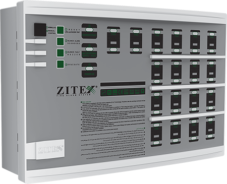 کنترل پانل اعلام حریق کانونشنال 14 زون زیتکس مدل ZX-۱۸۰۰N